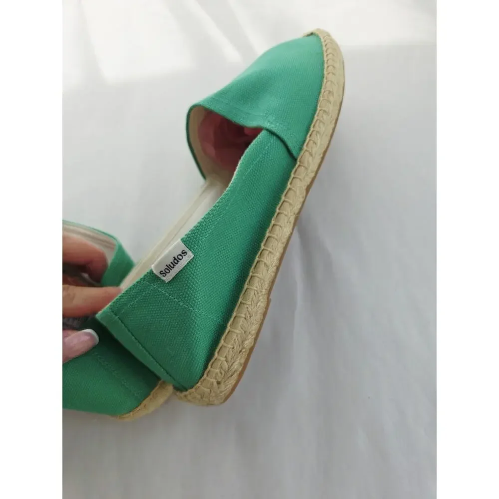 New! Soludos The Original Espadrille Womens 8/8.5 Fiji Green Kelly Emerald